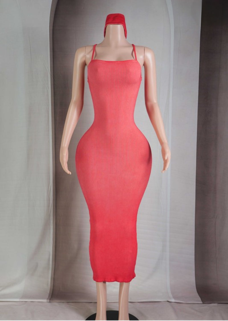 In Flames Bodycon Midi Dress