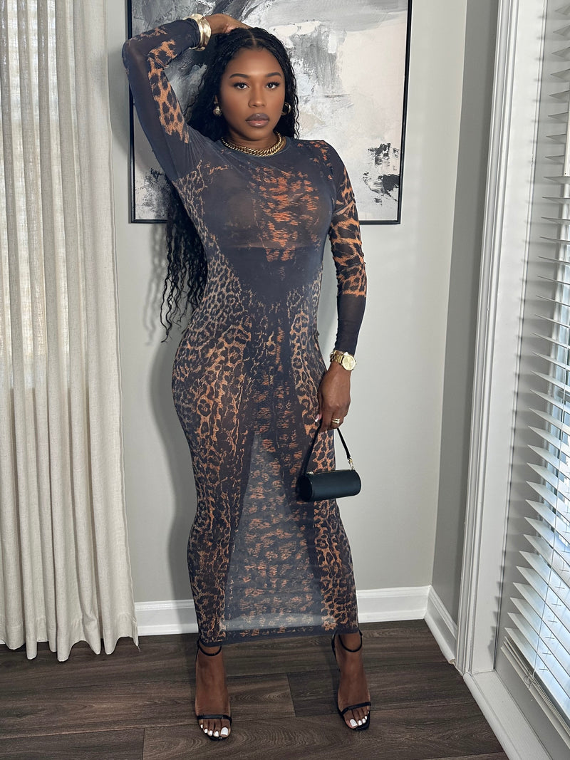 Seeing Leopard Dress