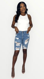 Ella Bermuda Denim Shorts