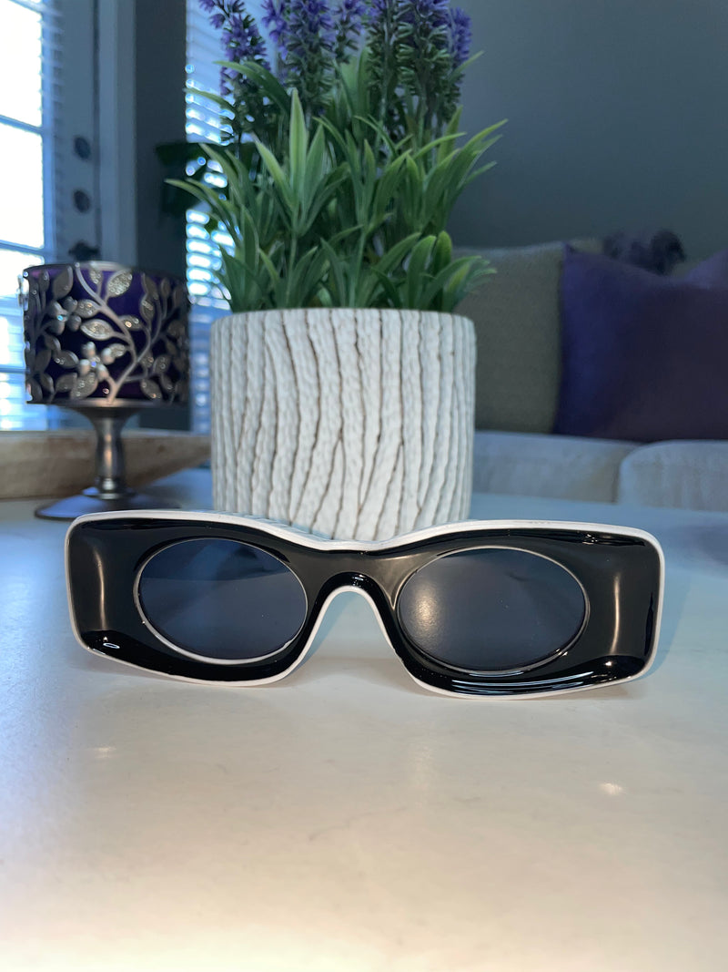 Chunky Sunglasses- Black/White